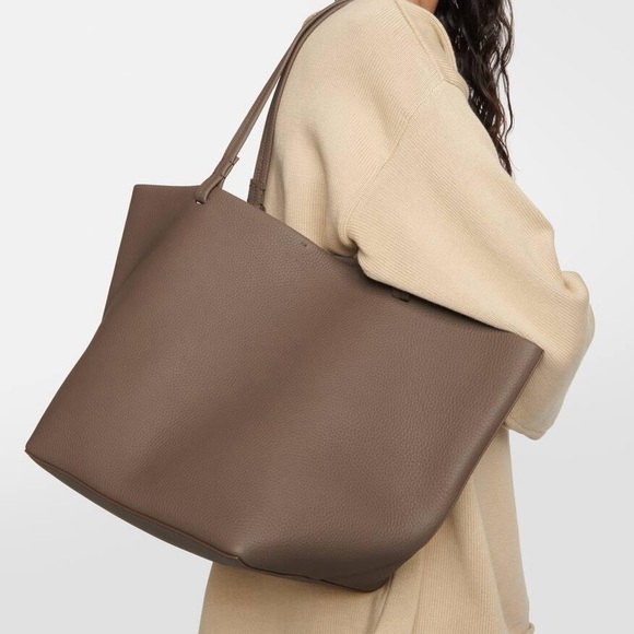 The Row Handbags - The Row Park Tote Three in Taupe